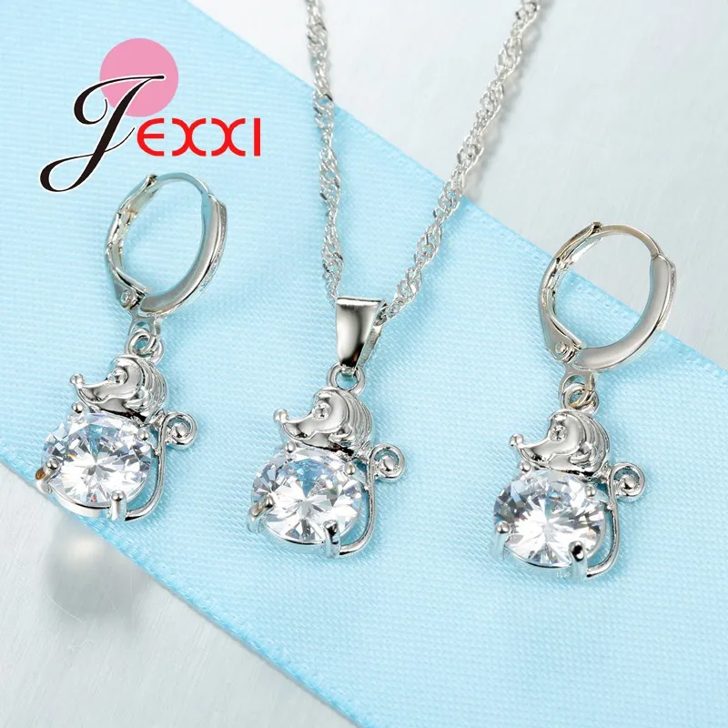 Женский ювелирный комплект из колье и серёг серебра 925 пробы|jewelry set|jewelry pendant