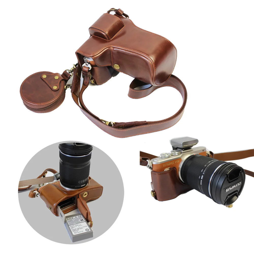 Новый роскошный чехол для видеокамеры из искусственной кожи Olympus EPL8 E PL8 40 150 мм