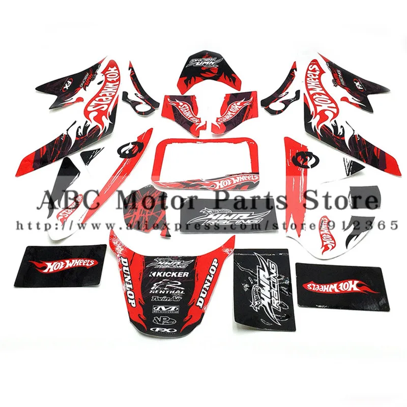 3M наклейки Эмблемы Наклейки Графика CRF50 SSR SDG DHZ Thumpstar питбайк красный/черный цвет