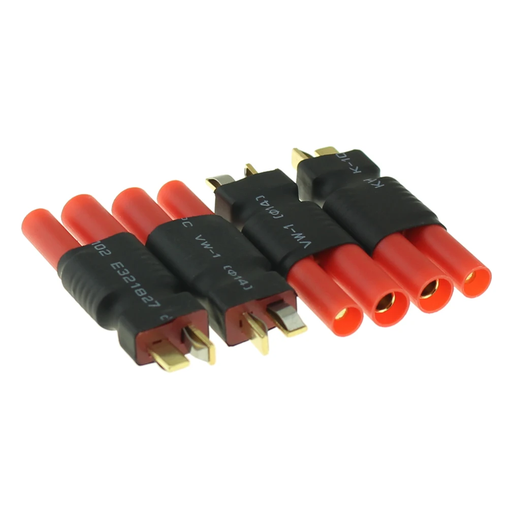 Deans T Plug Male to соединитель HXT Adapter 4mm RC LiPo Battery Connector|Детали и аксессуары| |