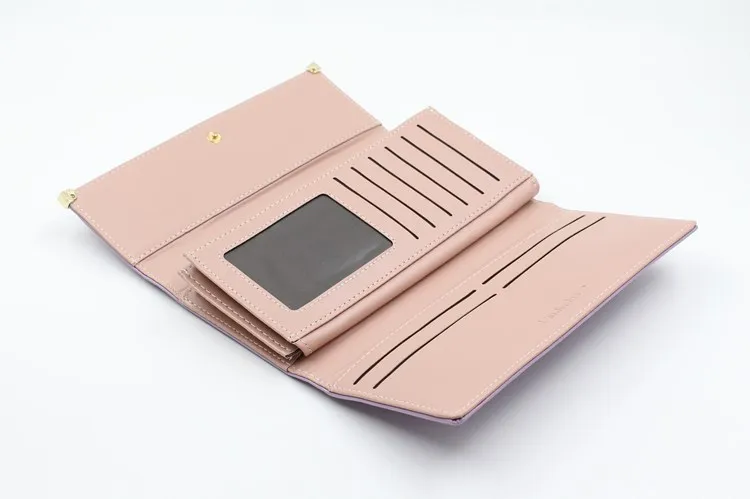 Можно отследить! 2018 Модный женский клатч кошельки сумка из искусственной кожи