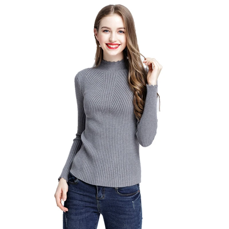 ONLYSVTER Autumn Winter Warm Sweater Women Pullovers Full Sleeve Knitted Tricot Top Essential Jumper Long Sweaters Pull | Женская одежда