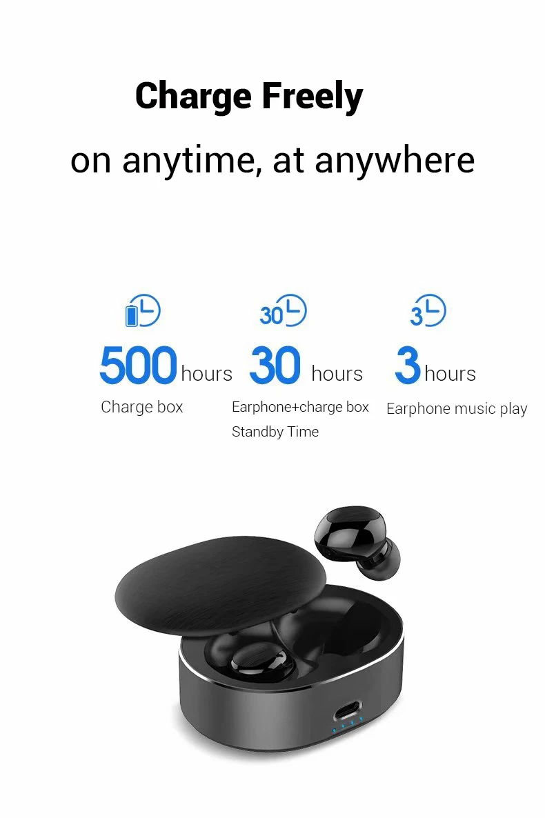 Универсальные TWS Twins настоящие Беспроводные стерео Bluetooth наушники с зарядной