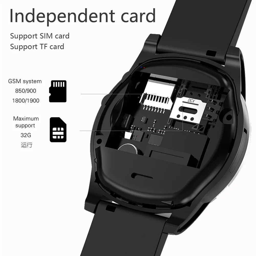 Beseneur Смарт-часы для мужчин поддержка SIM TF карта Шагомер Smartwatch Bluetooth часы телефона