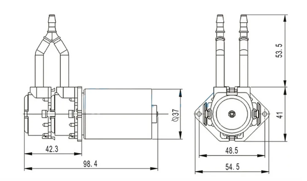 1 шт. микро дозирующий насос лабораторный водный аналитический 12 В/24 В жидкий