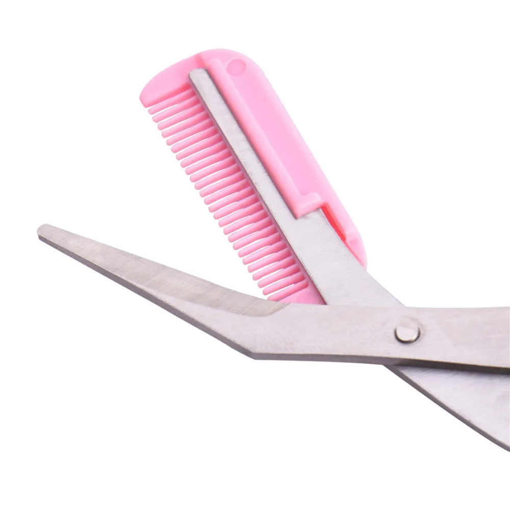 Ножницы для филировки ресниц расческа бровей триммер зажимы ножницы