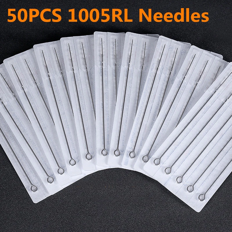 

50pcs/Lot Professional Tattoo Needles 5RL Disposable Assorted Sterile 5 Round Liner Needles For Tattoo Body Art Free Shipping