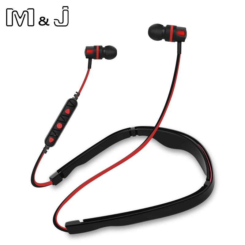 Беспроводные Bluetooth-наушники M &amp J спортивные стереонаушники с защитой от пота
