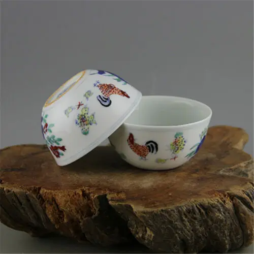 Китайский старинный фарфор MING CHENGHUA Hen 280 миллионов чашка с изображением курицы Bowl