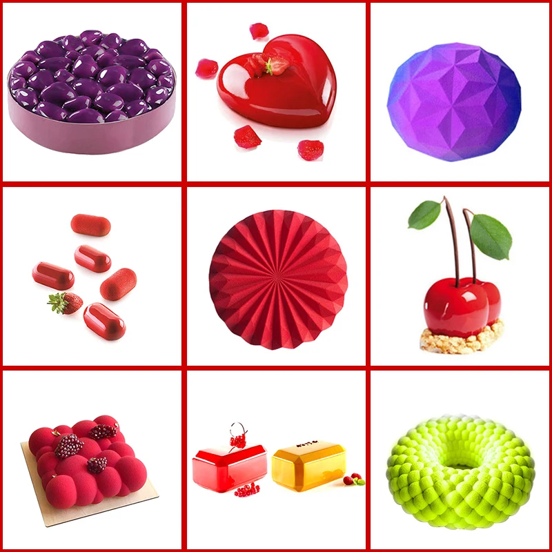 3D силиконовая форма для торта украшения инструменты выпечки мусс шоколадный