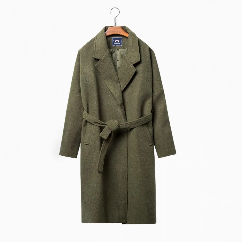 

Плащ мужской Длинная утепленная куртка с Термальность мужское шерстяное пальто свободного кроя вeрхняя oдeждa шeрсть