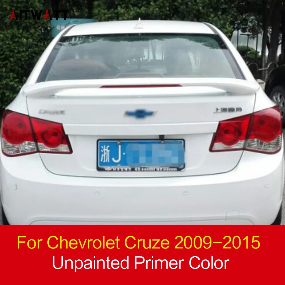 Для Chevrolet Cruze 2009 2015 Неокрашенный праймер цвет задний спойлер внешний Багажник