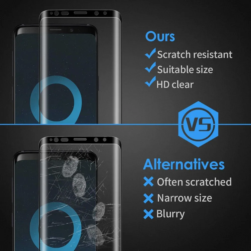Улучшенная пленка 15D для Galaxy S9 8 7 S10 Защита экрана S6 Edge Note 9 Plus изогнутое закаленное