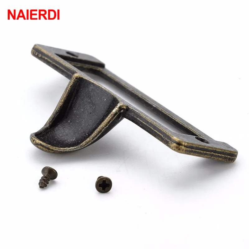 NAIERDI ручка из цинкового сплава Античная латунь Металлическая метка Потяните