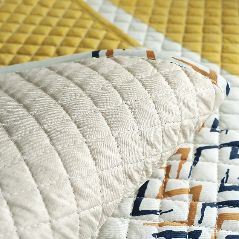 Чехол для дивана с простым этническим принтом в полоску хлопковое нескользящее