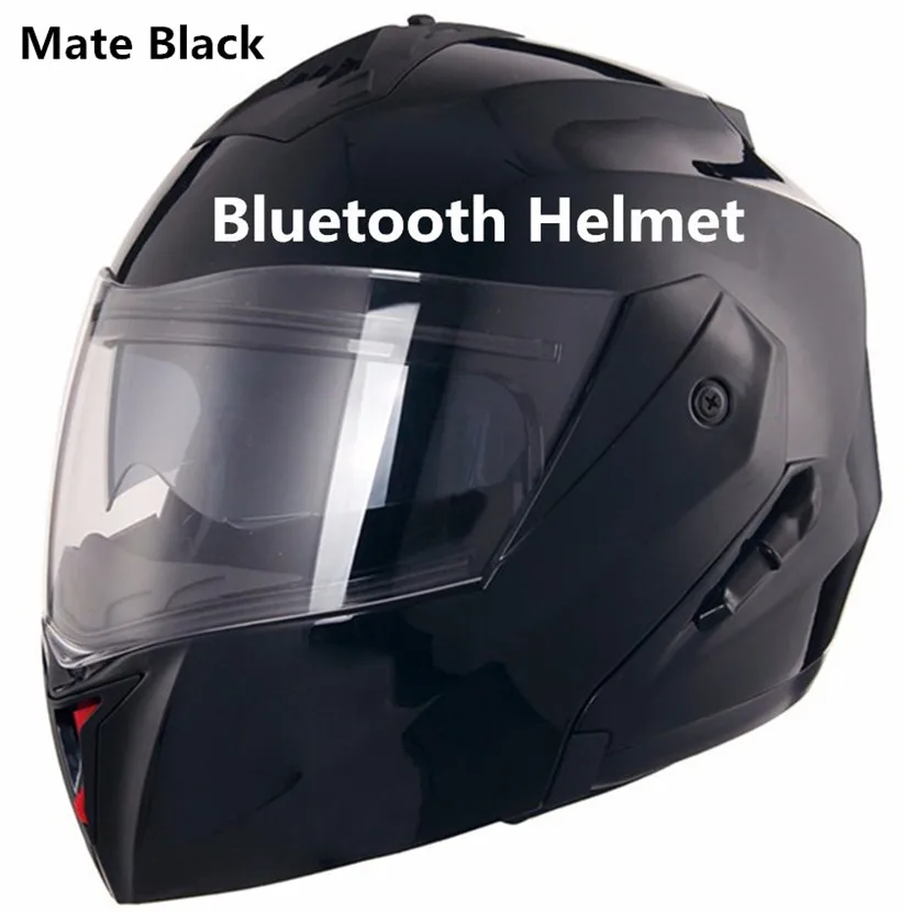 Bluetooth Helmet Bluetooth DOT moto rcycle шлем jet capacetes de moto ciclista красный цвет vespa cascos para moto Кафе racer s m l xl - Цвет: Bluetooth Helmet