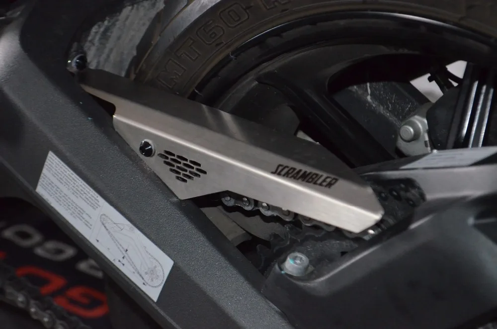 Защита цепи из нержавеющей стали для DUCATI скремблер 800 серебро|Накладки и