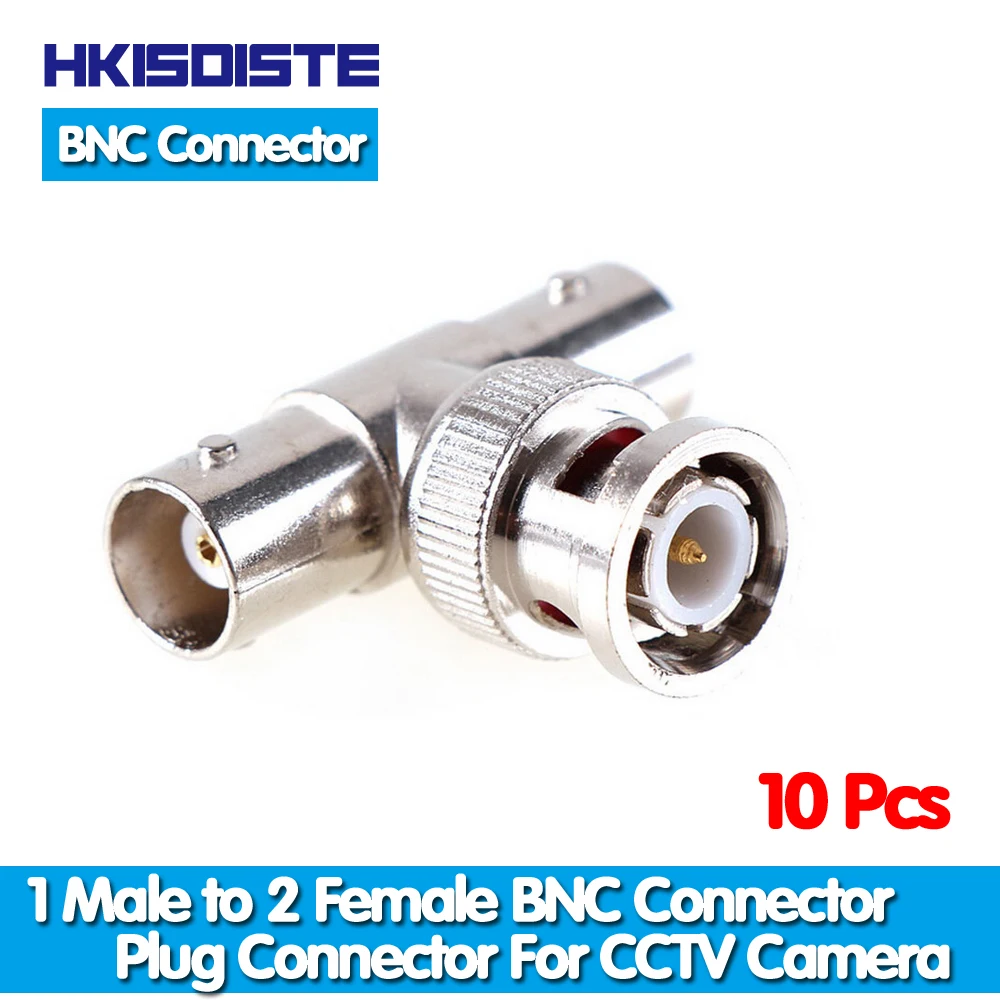 HKIXDISTE 10 шт./лот коаксиальный Т коннектор 1 Штекерный к 2 гнездовой Соединитель 3