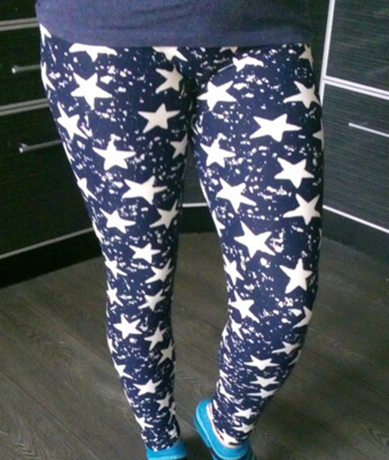 Женские леггинсы с принтом слона и губ цветочным | Женская одежда