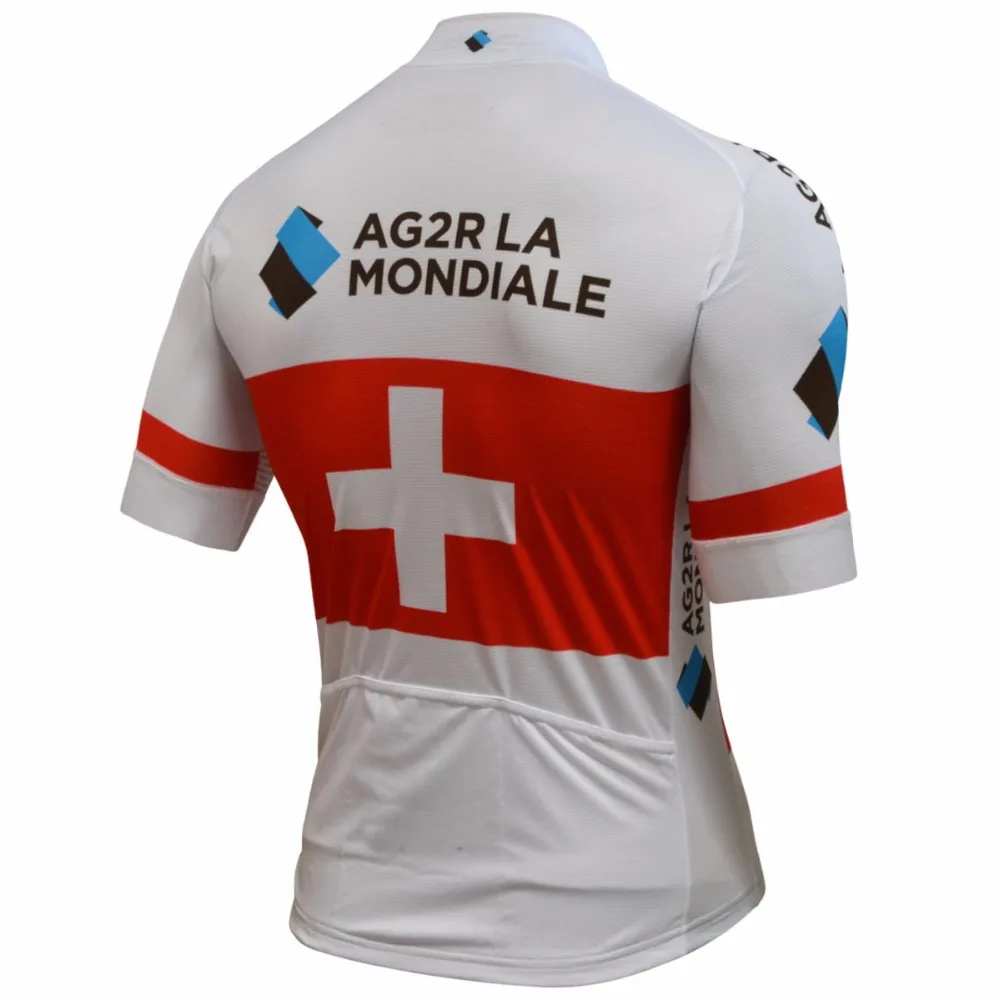 2018 AG2R профессиональная команда швейцарских чемпионов с коротким рукавом