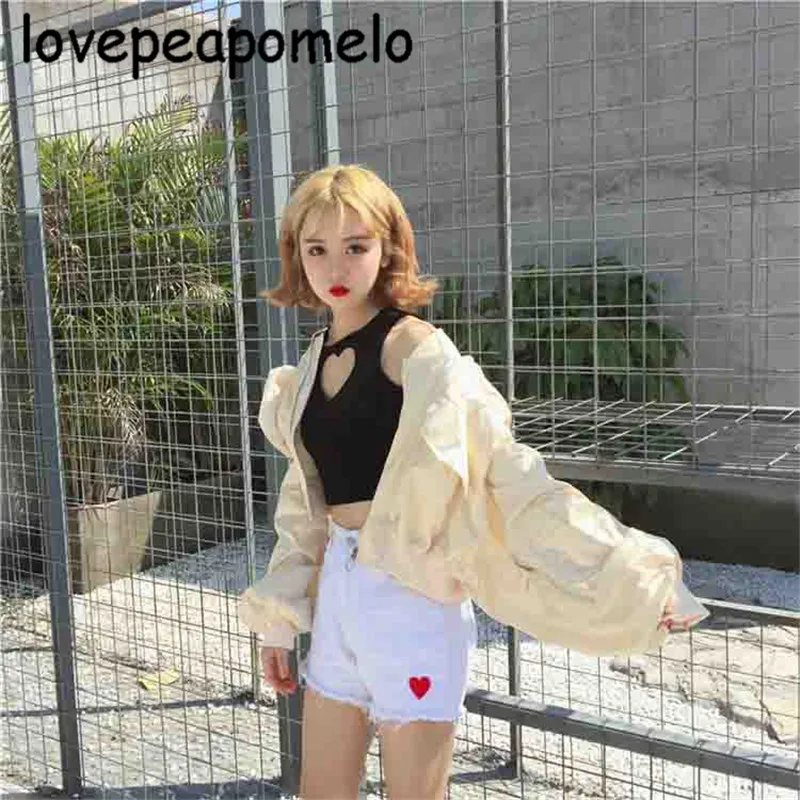 Spring And Autumn Outerwear Women's Large Size Streetwear Loose Jacket Korean Ladies BF Style Lantern Sleeve Short Coat J220 | Женская
