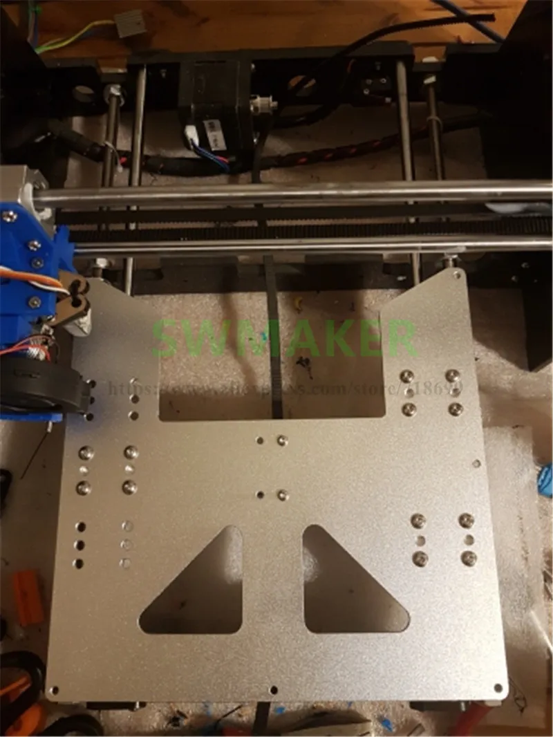 SWMAKER Upgrade Y Carriage анодированная алюминиевая пластина с держателем ремня+ Drylin RJ4JP-01-08 Набор кубиков для 3D-принтера Anet A8 A6