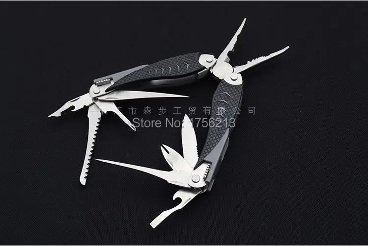 Mack Walker многофункциональные плоскогубцы изогнутые Носовые Ножницы линейные резаки с пилой открывалка для бутылок Отвертка с переносной оболочкой