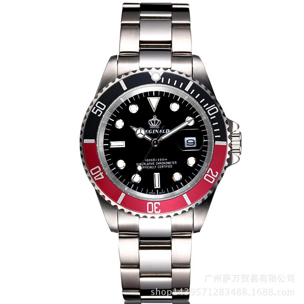 Часы наручные Reginald Мужские кварцевые модные брендовые деловые повседневные