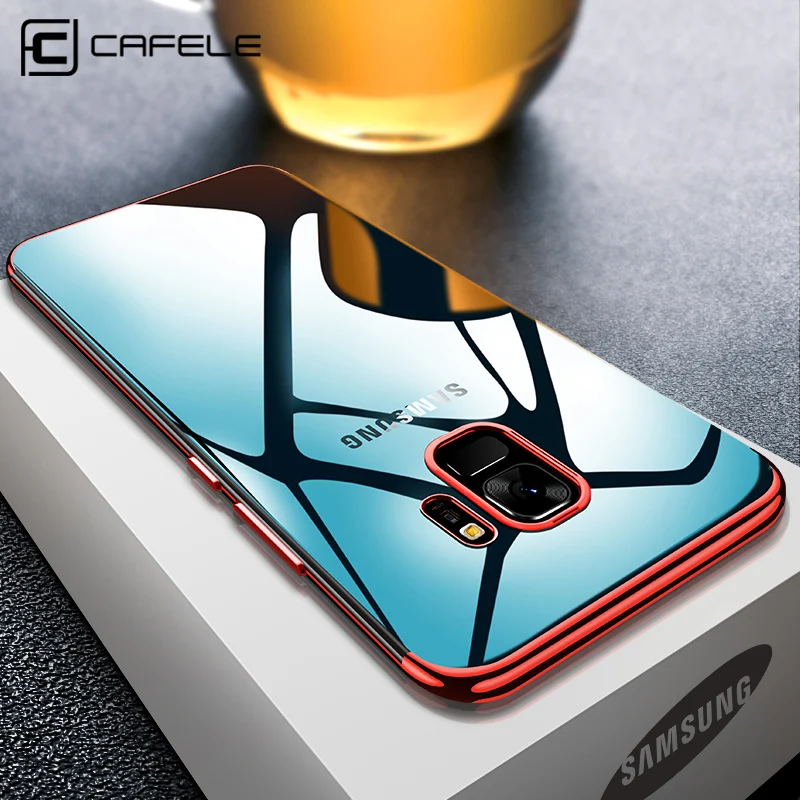CAFELE coque for Samsung Galaxy S9 plus Transparent Soft TPU Plating Silicone Case galaxy s8 Note 9 note8 |