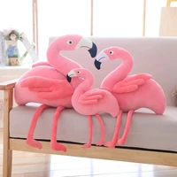 flamingo doll plush toys pink love bird stuffed toys childrens gifts cotton material photo props bright colors great elasticity