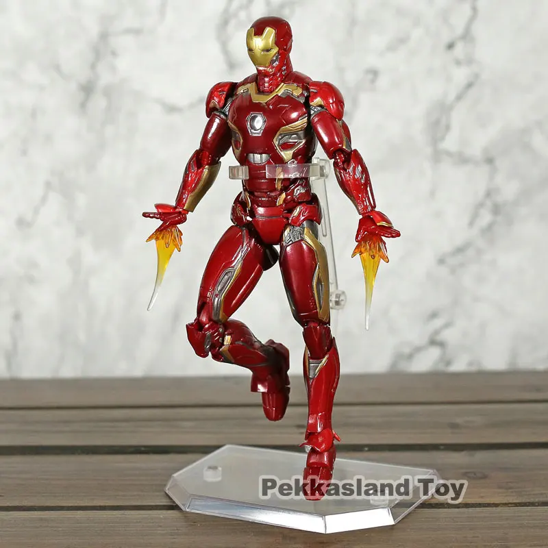 Экшн-фигурка Мстители Тони Старка Железный человек Mk45 MAFEX 022 ПВХ Коллекционная