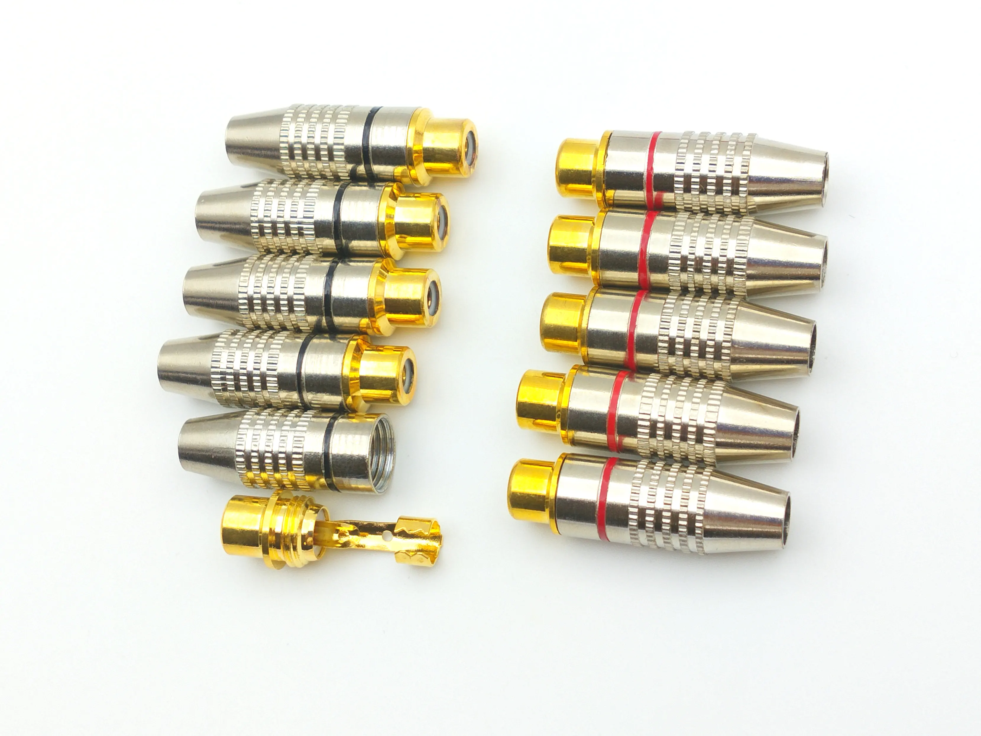 

50 шт. RCA Phono In Line Sockets-гнездовой разъем