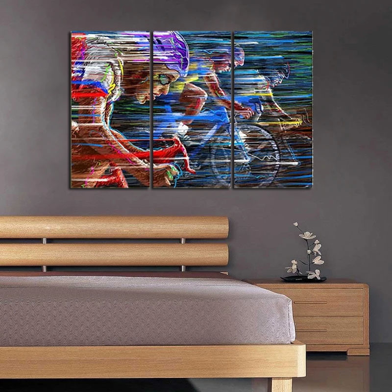 Огромный современный абстрактный Настенный декор искусство картина маслом на