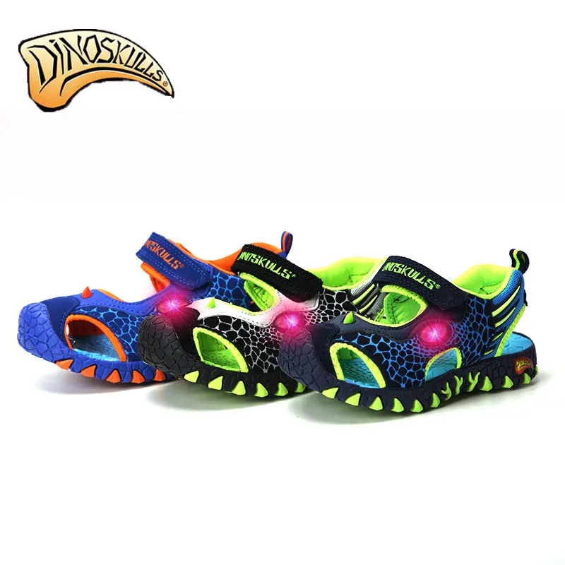 Брендовые светящиеся кроссовки для мальчиков детские летние светильник кой