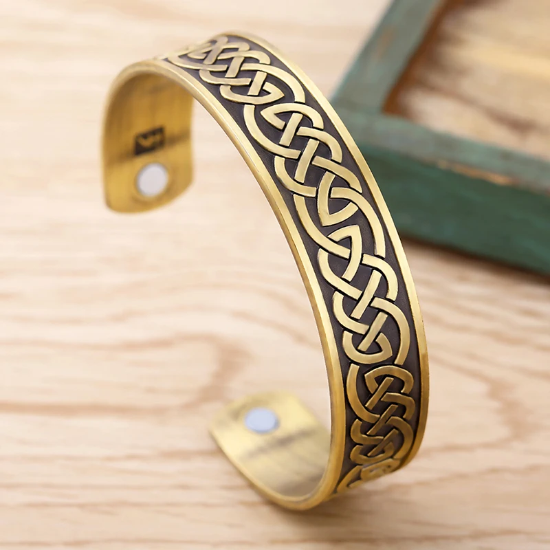 Dawapara Magnetic Retro Vintage Bracelet Wristband Cuff Bracelets Health Metal for Man Women bangles Pulseira Jewelry Gift | Украшения и