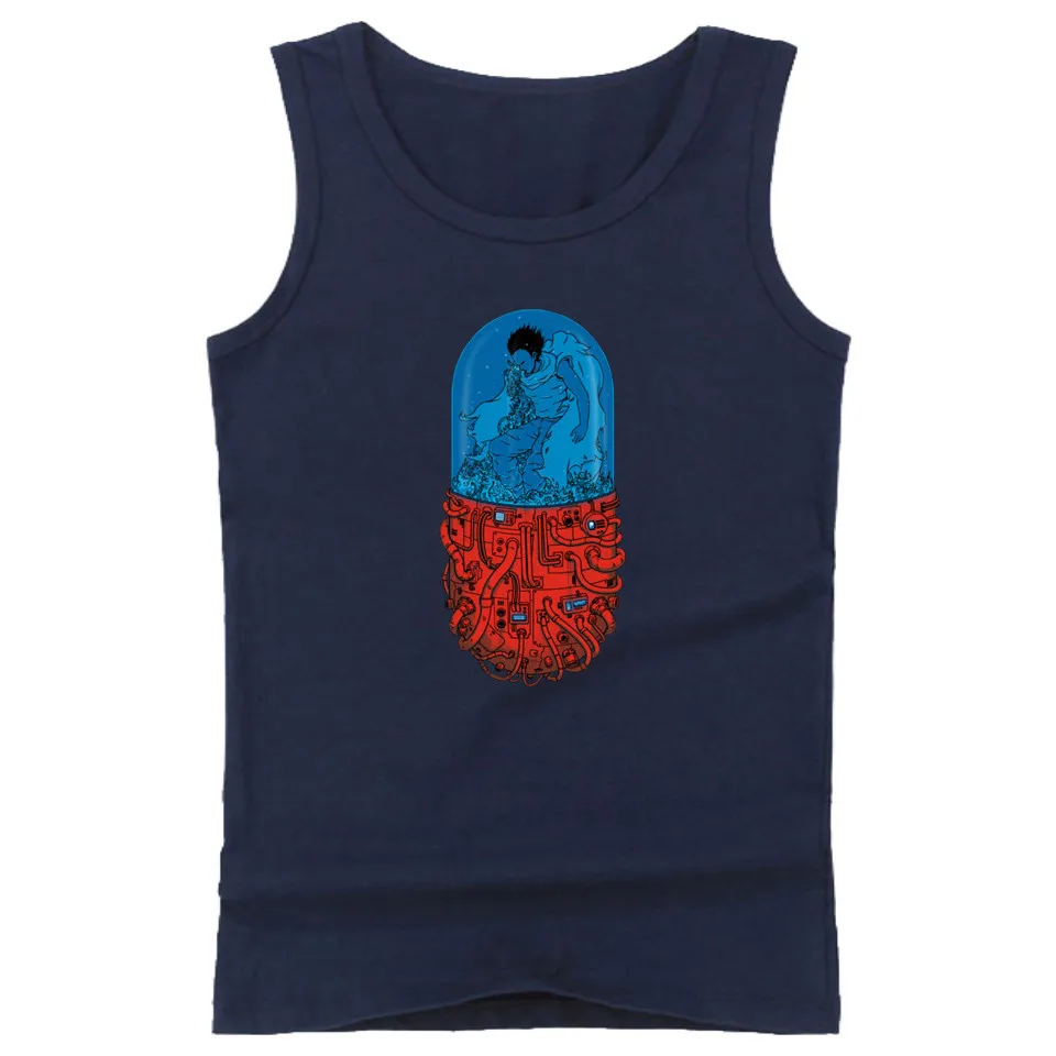 Капсульная Акира аниме фильм Повседневная Свободная майка мужская рубашка для