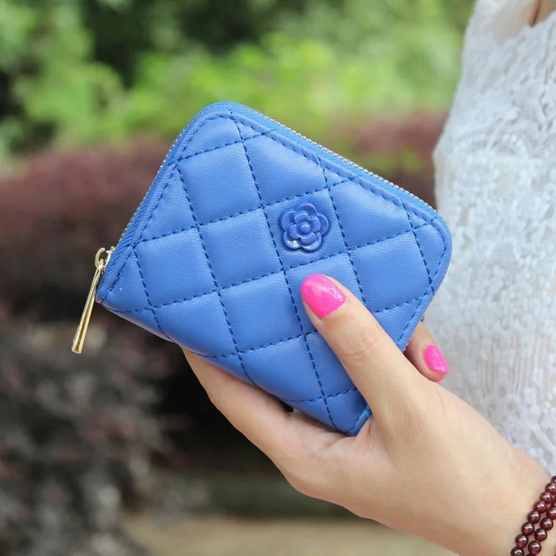 Новинка кошелек на молнии для девочек розовый женский цветные кожаные кошельки