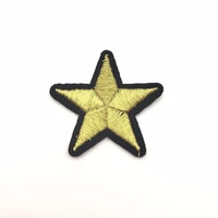 gold star patches for clothes t shirt iron on patch diy apparel accessories appliqued embroidery clothing patch 10pcslot