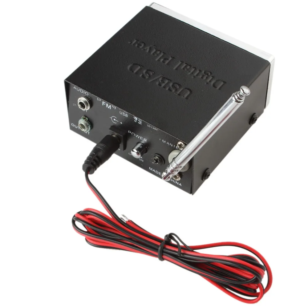 Автомобильный усилитель мощности 12 В MP3 SD USB аудиоплеер ридер FM радио 4