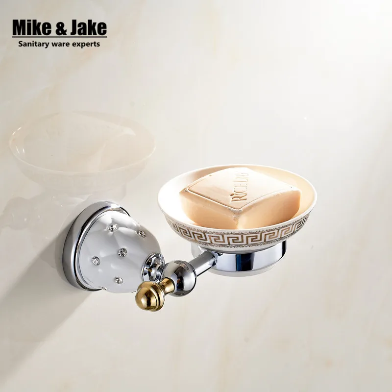 Бриллиантовая подставка для мыла/держатель Твердый латунный держатель мыла