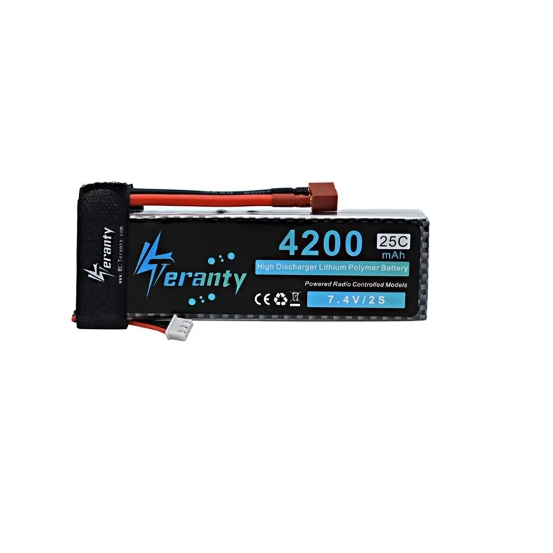 7 4 V 4200 mAh 25C 2S LiPo батарея для радиоуправляемого самолета вертолета автомобиля