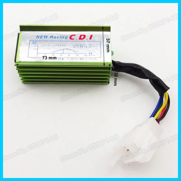 Зеленый 6-контактный AC Racing Зажигание CDI Коробка для питбайка квадроцикла картинга