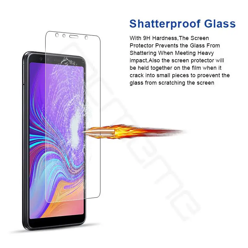 2.5D 3D с уровнем твердости 9H закаленное Стекло для samsung Galaxy A7 2018 A30 A50 A10 A20 A40 A70 A60 S10E