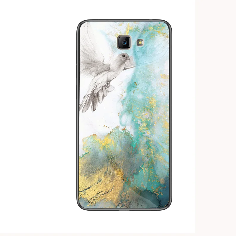 style 02 Чехол для samsung Galaxy J5 J7 Prime, роскошный мраморный зернистый жесткий защитный чехол из закаленного стекла для задней панели, чехол для samsung j5 prime j7prime - Цвет: style 02