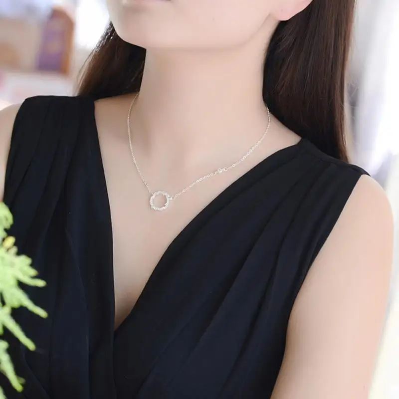 Женское ожерелье с подвеской из горного хрусталя | Украшения и аксессуары