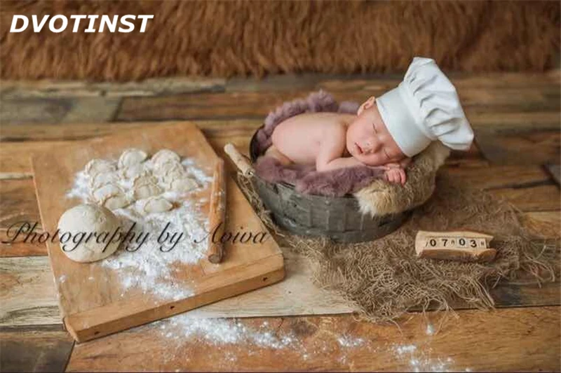 Dwotinst Детские Подставки для фотографий новорожденных белая шапка шеф-повара