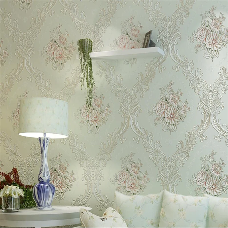 wellyu European large flower garden 3D sculpting gilding big wallpaper living room bedroom papel de parede | Обустройство дома