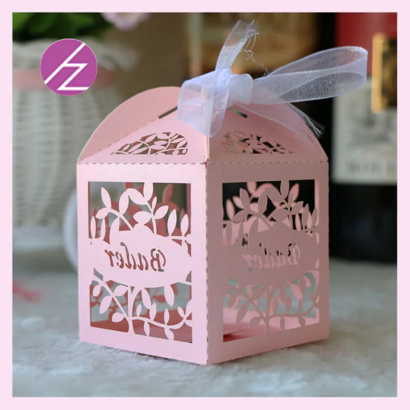 100 шт./лот детское украшение для душа Лазерная резка лист белый различные цвета