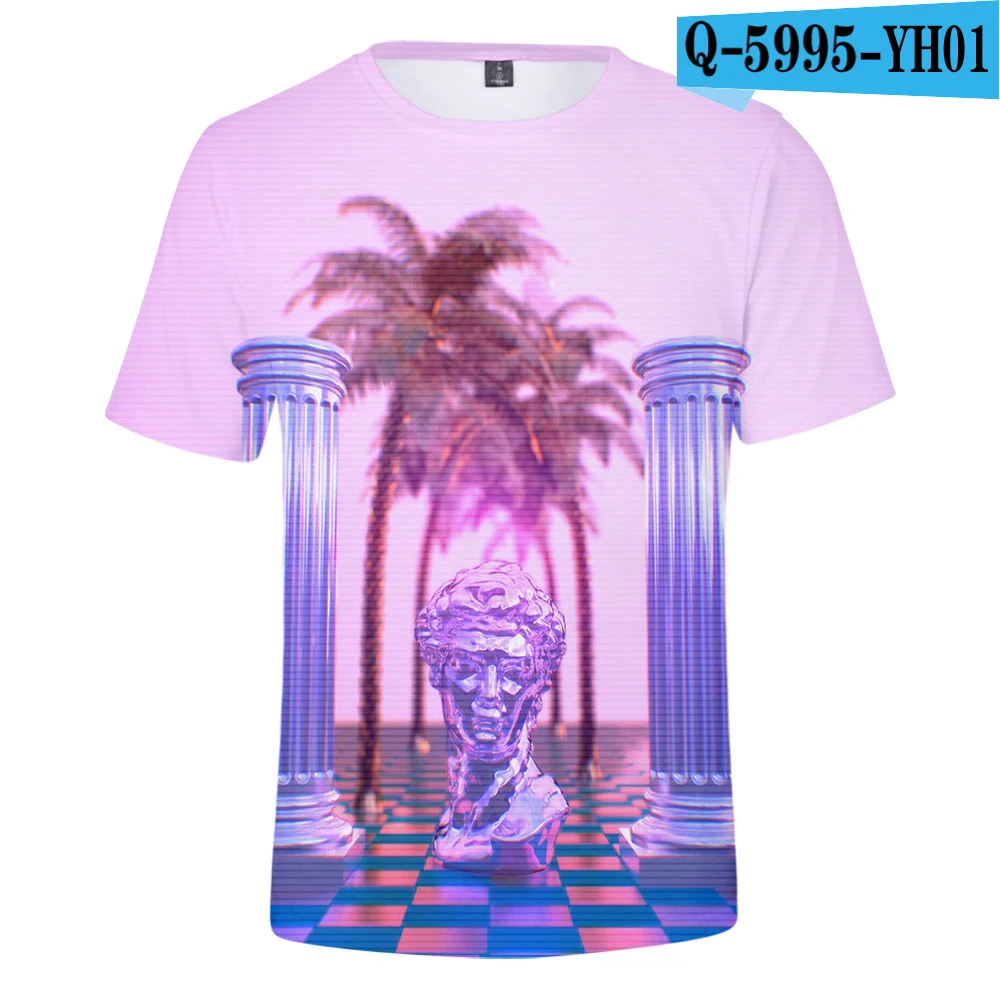 Vaporwave стильная футболка праздничная одежда Harajuku футболка Мужская Уличная Harajuku короткий рукав Kpop Beer man тройники уличный стиль - Цвет: A