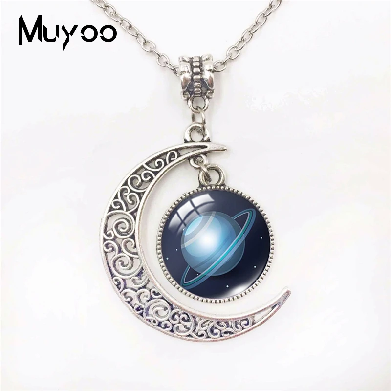 Ожерелье ручной работы очаровательные кулоны в виде планеты Земля галактики